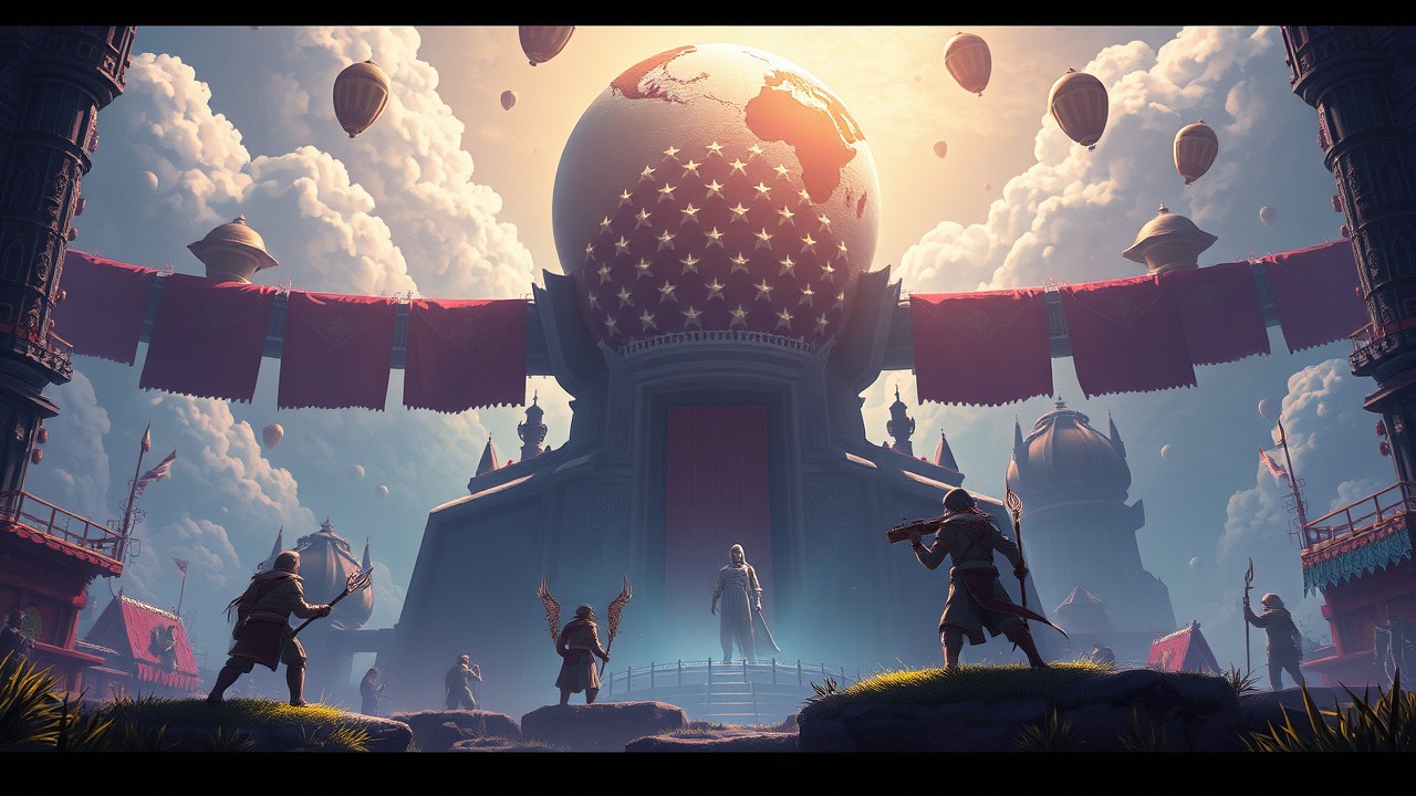Global community of players sharing world building experiences